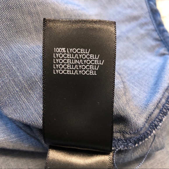 Liverpool chambray denim 3 quarter sleeve shirt S - Picture 6 of 6